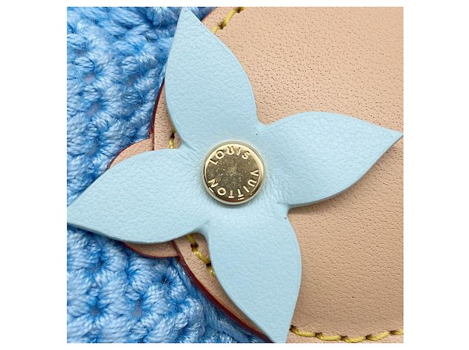 My Vivienne Häkel-Handtaschen-Anhänger von Louis Vuitton Blau Beige - Ansicht 8