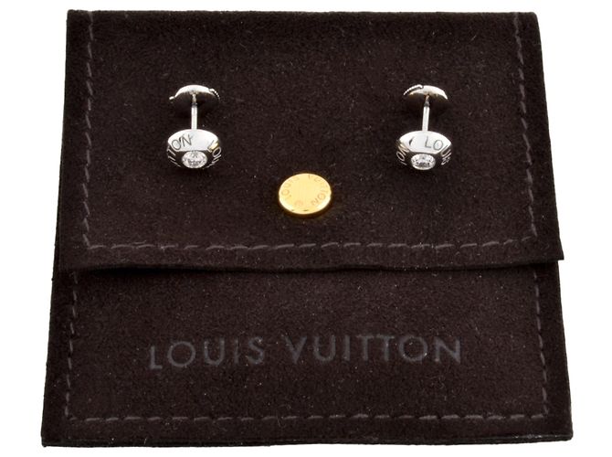 Orecchini Crew Louis Vuitton in oro bianco 18K - vista 5