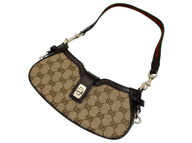 Borsa a Spalla Moonside di Gucci Beige - vista 4