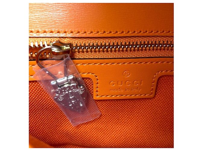 Borsa a Spalla Gucci LUCE in Tela GG Arancione - vista 11