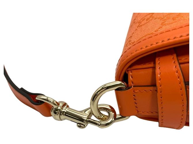 Borsa a Spalla Gucci LUCE in Tela GG Arancione - vista 7