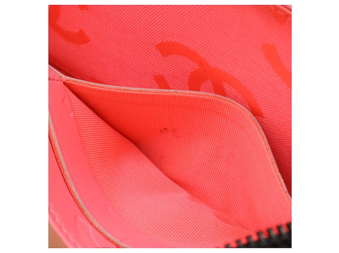 Cartera Larga Coco Mark de la Línea Cambon de Chanel Negro Rosa - vista 9
