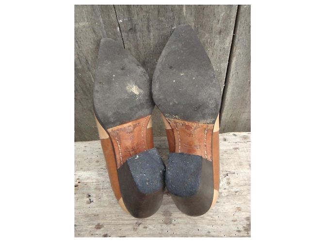 Botines Sartore de piel marrón beige Castaño - vista 6