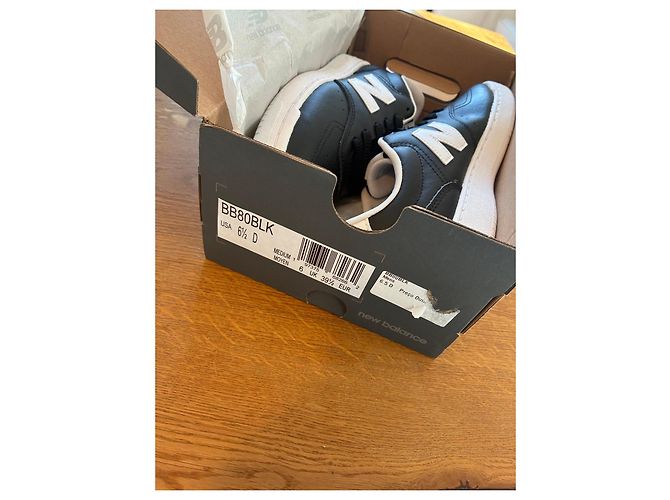 Sneakers New Balance BB80BLK Nero e Bianco - vista 3