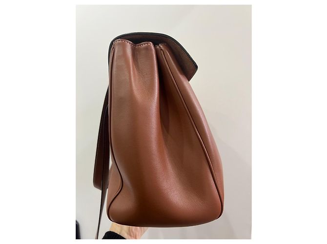 Borsa Céline Soft 16 Pelle Caramello Marrone - vista 4