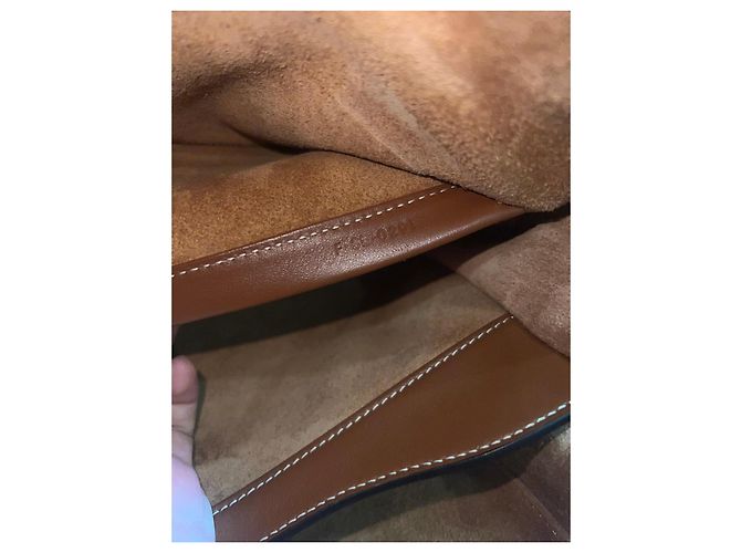 Borsa Céline Soft 16 Pelle Caramello Marrone - vista 9