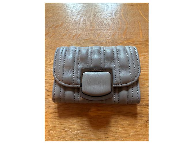 Cartera Longchamp de Cuero Gris - vista 2