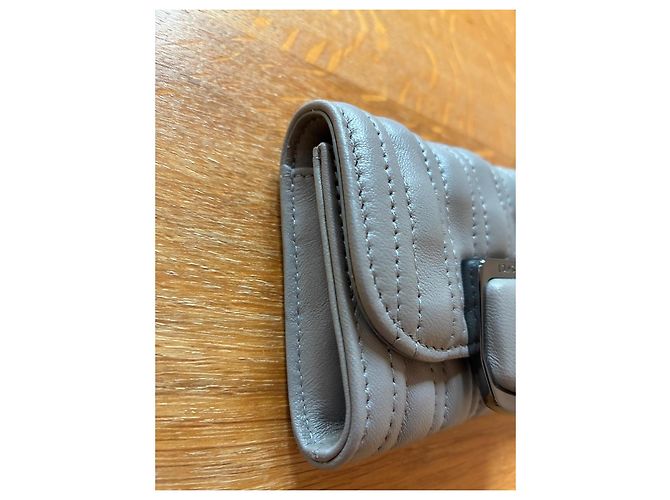 Cartera Longchamp de Cuero Gris - vista 5