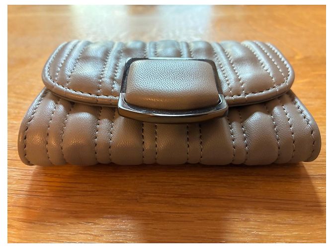 Cartera Longchamp de Cuero Gris - vista 6