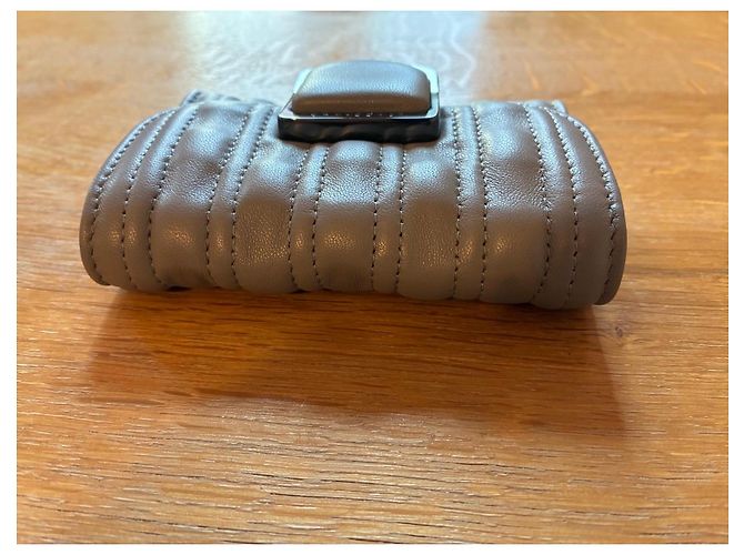 Cartera Longchamp de Cuero Gris - vista 9
