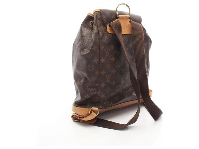 Zaino/borsa Montsouris GM di Louis Vuitton Marrone - vista 2
