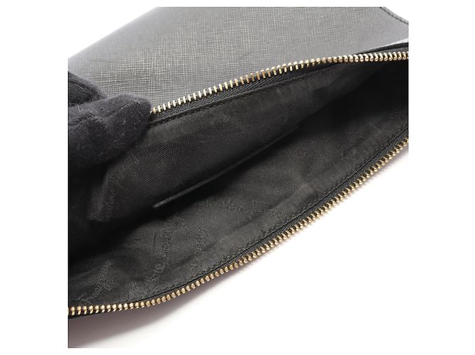 Borsa a spalla in pelle nera Gancini di Salvatore Ferragamo Nero - vista 8