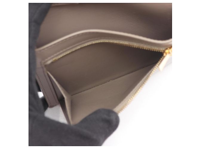 Céline Celine Mittelgurt Brieftasche Braun Blau - Ansicht 4
