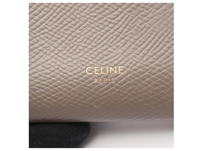 Céline Celine Mittelgurt Brieftasche Braun Blau - Ansicht 5