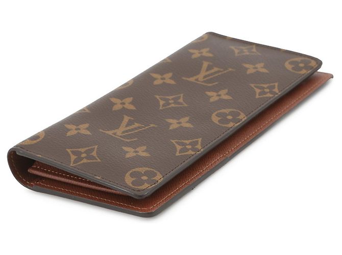 Brazza Portafoglio Lungo Monogram Louis Vuitton Marrone - vista 2