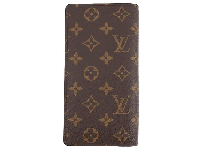Brazza Portafoglio Lungo Monogram Louis Vuitton Marrone - vista 3