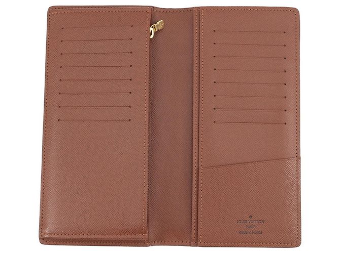Brazza Portafoglio Lungo Monogram Louis Vuitton Marrone - vista 4