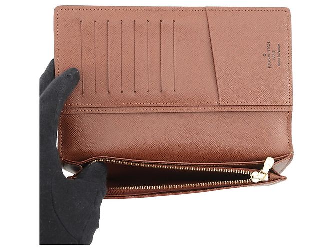Brazza Portafoglio Lungo Monogram Louis Vuitton Marrone - vista 5
