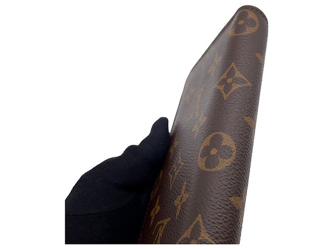 Brazza Portafoglio Lungo Monogram Louis Vuitton Marrone - vista 6