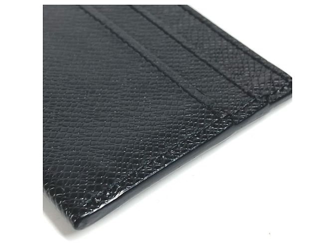 Estuche doble para tarjetas de visita Taiga Louis Vuitton Negro - vista 5