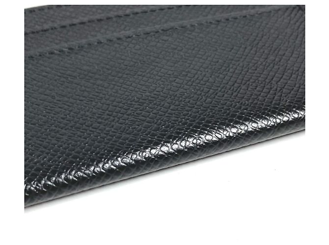 Estuche doble para tarjetas de visita Taiga Louis Vuitton Negro - vista 6