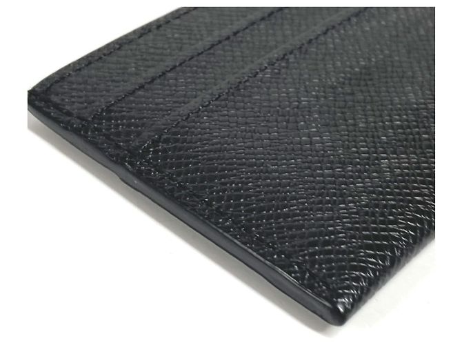 Estuche doble para tarjetas de visita Taiga Louis Vuitton Negro - vista 7