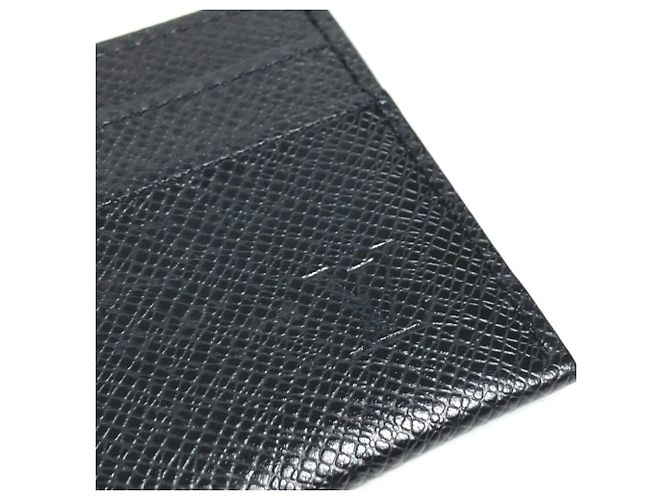 Estuche doble para tarjetas de visita Taiga Louis Vuitton Negro - vista 8