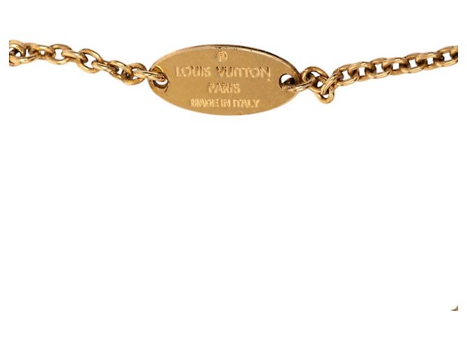 Collier Pendentif en Rhinestones Plaqué Or Louis Vuitton Doré - vue 6