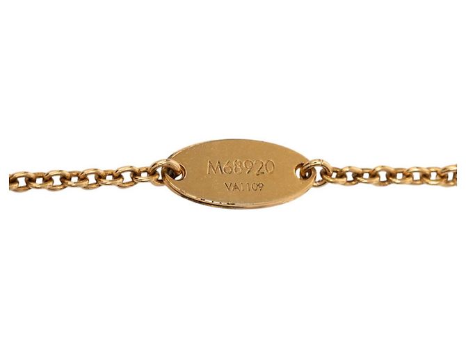 Collier Pendentif en Rhinestones Plaqué Or Louis Vuitton Doré - vue 7