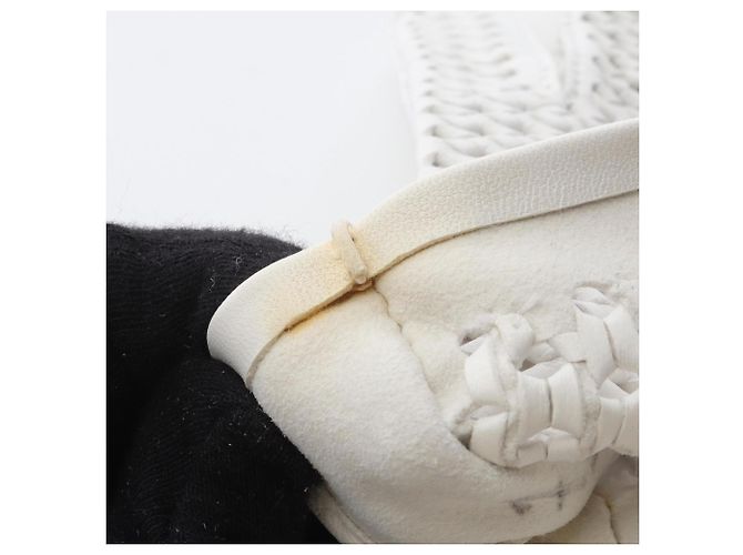 Luvas de couro brancas Hermès Branco - vista 7