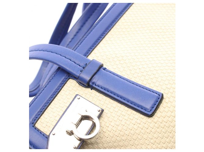 Borsa Ariana Gancini di Salvatore Ferragamo Blu Crudo - vista 6