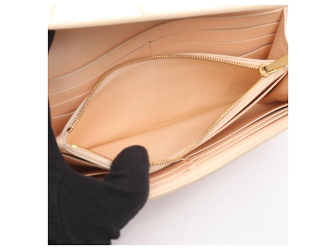 Cartera larga Intrecciato rosa Bottega Veneta - vista 4