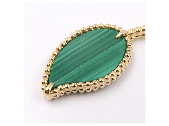 Collana Lunga Lucky Alhambra di Van Cleef & Arpels Bianco Verde Giallo - vista 4
