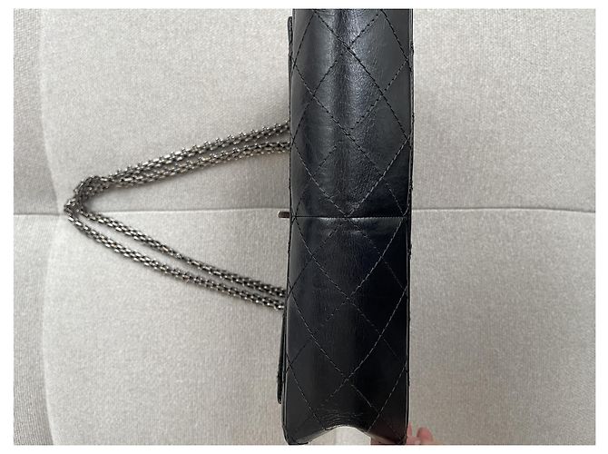 Borsa Chanel 2.55 in pelle nera media Nero - vista 21