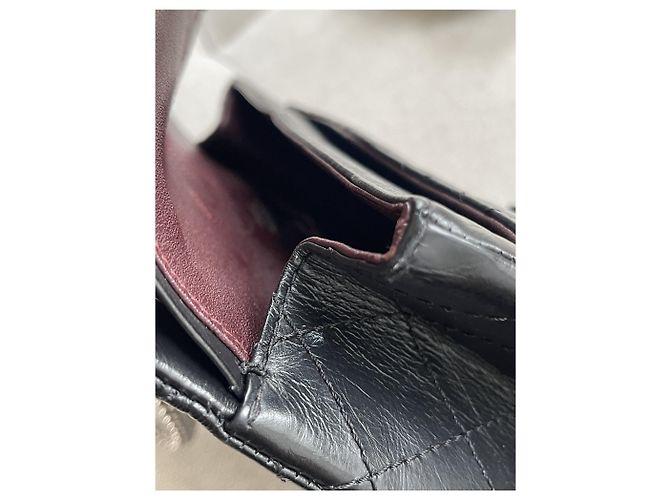 Borsa Chanel 2.55 in pelle nera media Nero - vista 3