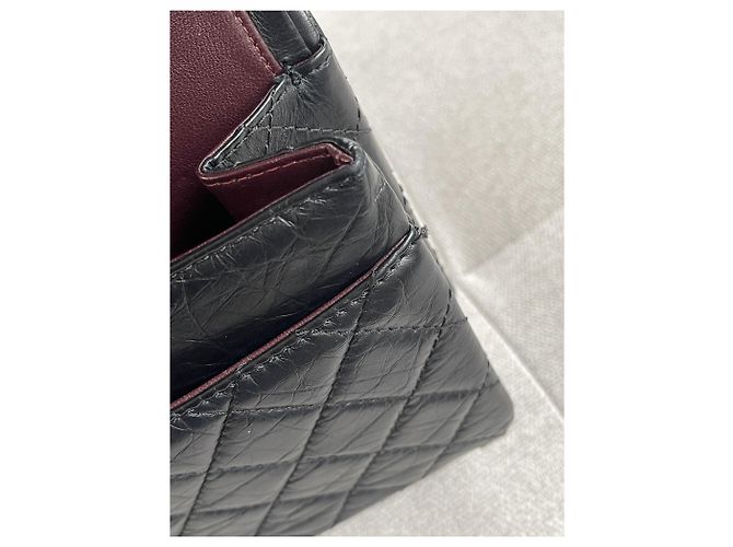Borsa Chanel 2.55 in pelle nera media Nero - vista 5