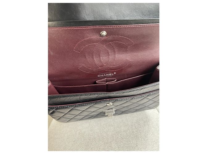 Borsa Chanel 2.55 in pelle nera media Nero - vista 9