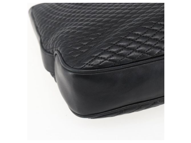 BALLY Borsa a Spalla a Catena Pelle Oro Nero Auth BA10264 D'oro - vista 14