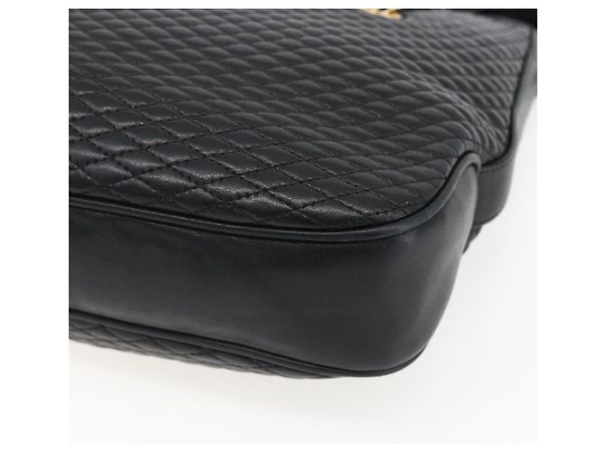 BALLY Borsa a Spalla a Catena Pelle Oro Nero Auth BA10264 D'oro - vista 15
