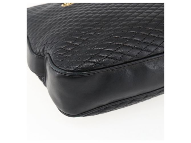 BALLY Borsa a Spalla a Catena Pelle Oro Nero Auth BA10264 D'oro - vista 16