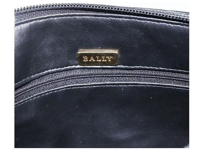 BALLY Borsa a Spalla a Catena Pelle Oro Nero Auth BA10264 D'oro - vista 17