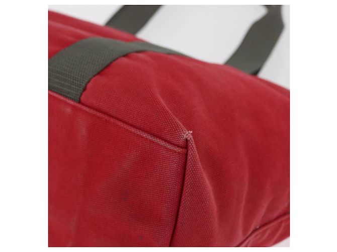 PRADA Sport Tote Bag aus rotem Canvas Auth 170399 - Ansicht 17