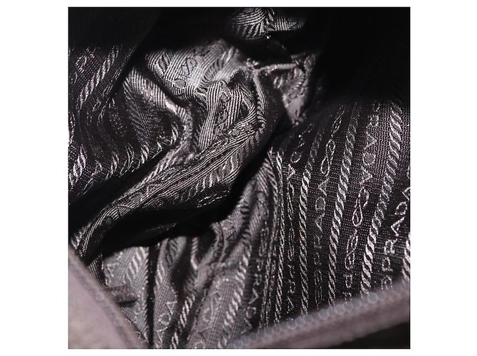 Borsa a Spalla PRADA in Nylon Marrone Argento Autentica ep13123 - vista 10