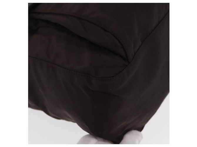 Borsa a Spalla PRADA in Nylon Marrone Argento Autentica ep13123 - vista 15