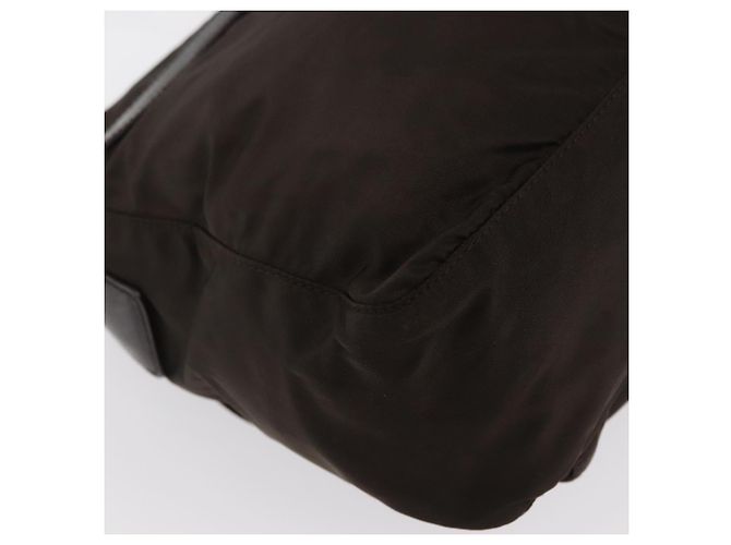 Borsa a Spalla PRADA in Nylon Marrone Argento Autentica ep13123 - vista 17