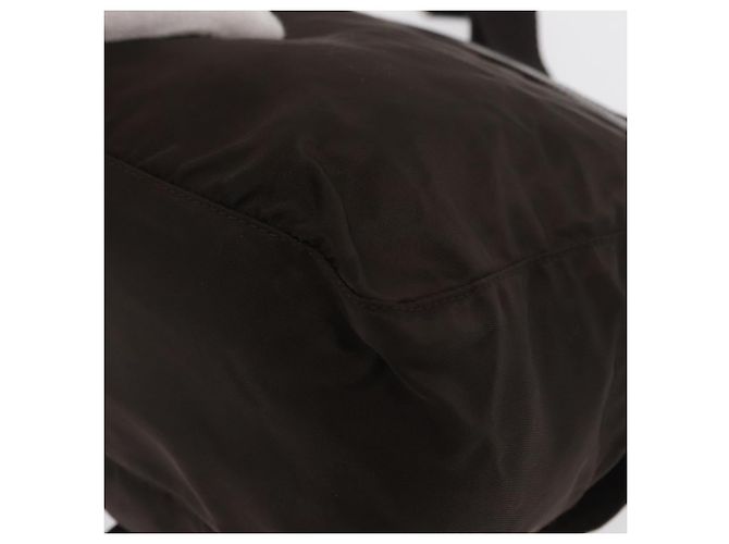 Borsa a Spalla PRADA in Nylon Marrone Argento Autentica ep13123 - vista 18