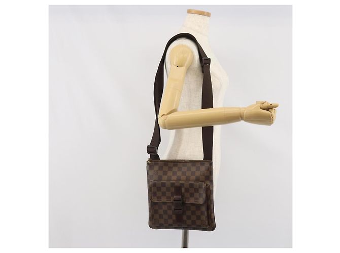 LOUIS VUITTON Pochette Merwiel in Damier Ebene Borsa a Spalla N51127 LV Auth BA10021 - vista 23
