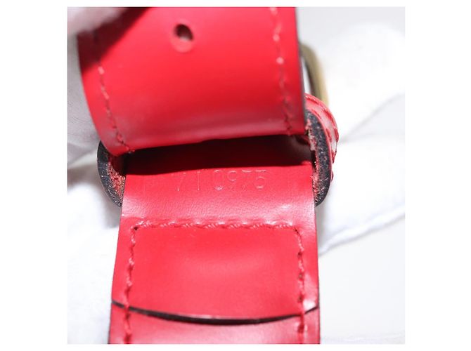 LOUIS VUITTON Epi Sac Depaule GM Borsa a Spalla Rossa M80197 LV Auth 166432 Rosso - vista 11