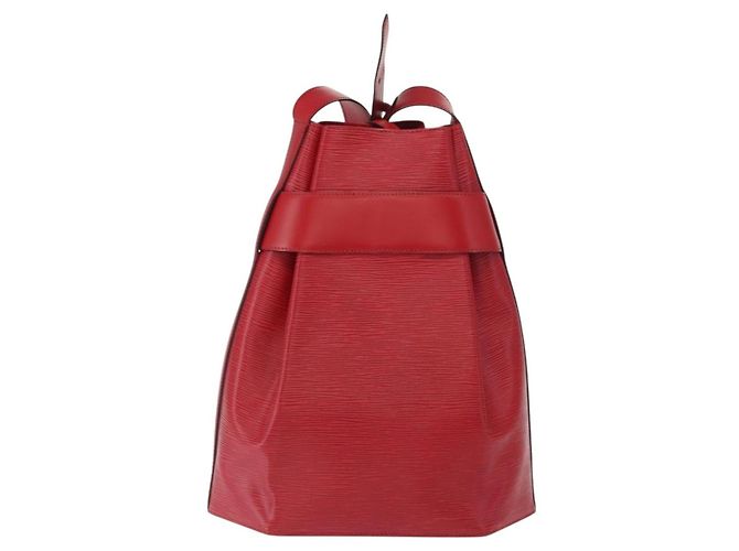 LOUIS VUITTON Epi Sac Depaule GM Borsa a Spalla Rossa M80197 LV Auth 166432 Rosso - vista 2