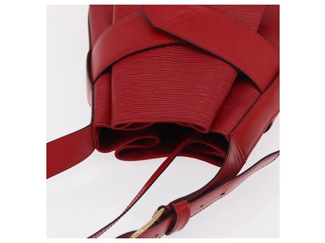 LOUIS VUITTON Epi Sac Depaule GM Borsa a Spalla Rossa M80197 LV Auth 166432 Rosso - vista 6